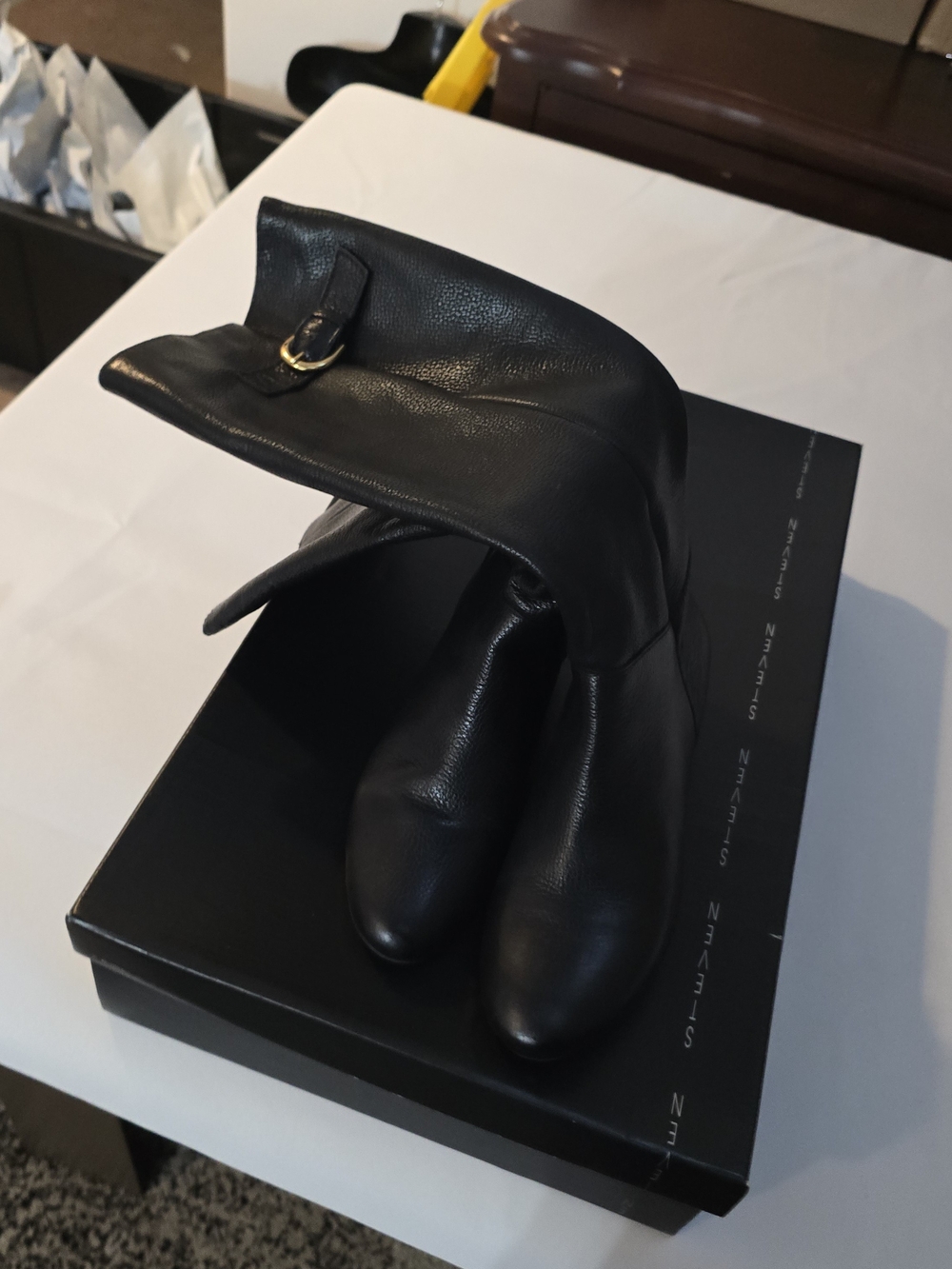 Steven by Steve Madden ‘Intyce’ tall wedge boots, size 6.5